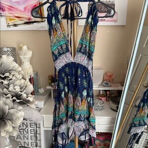 Bohemian Multicolor Halter Romper